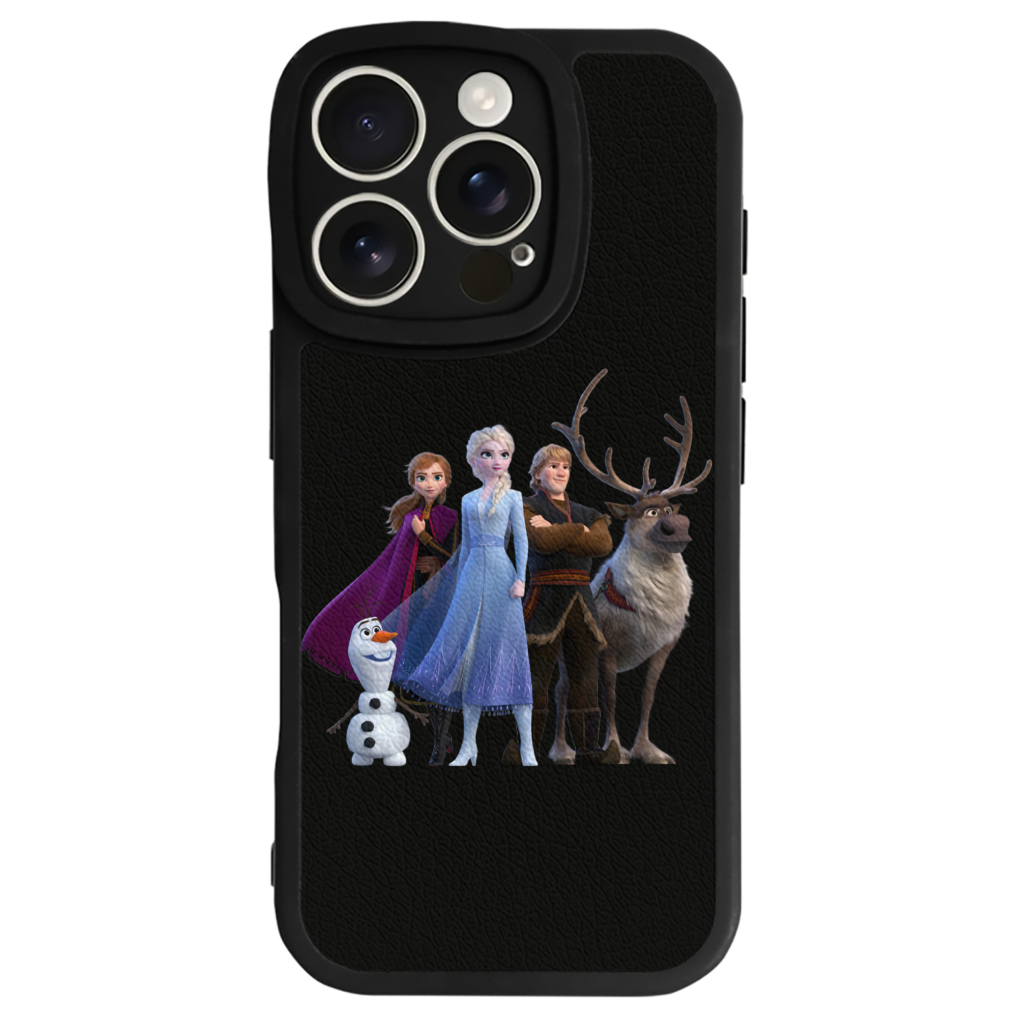 （画像用） アナと雪の女王 アンナ エルサ Frozen Anna Elsa 【iPhone 16シリーズ対応】シリコンスマホケース（レザー調） 材質：シリコン